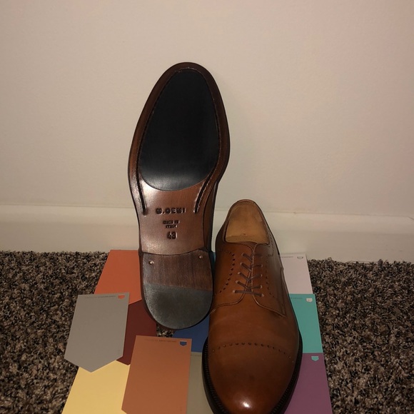 M. Gemi Italian Leather Oxfords, Men\'s Size 43